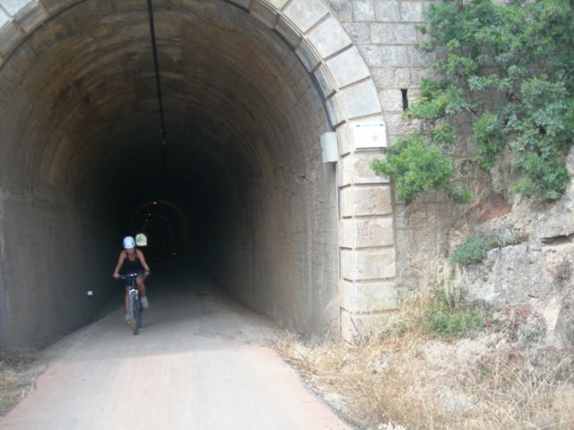  Passage along the old train track 